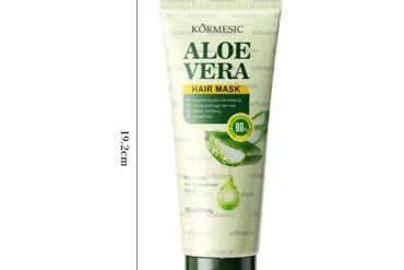 KORMESIC 99% Aloe Vera Hair Mask 200g for Dry, Frizzy & Damaged Hair - Keratin & Ginger Deep Nourishment