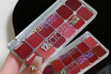 Love Queen Beauty 12 Colors Lip Jelly Matte Lipstick Palette - Set B