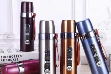 Premium 304 Stainless Steel Vacuum Insulated Flask - Multi-Color Hot & Cold Bottle with Carry Strap