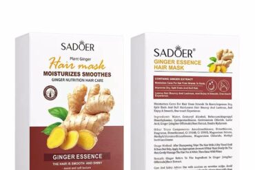 Sadoer Plant Ginger Hair Mask | Intensive Moisturizing & Smoothing Treatment | 20x10g Sachets for Dry, Dull Hair