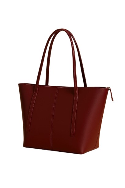 Chic Large Capacity Synthetic Leather Tote Bag for Women | Everyday Shoulder Handbag